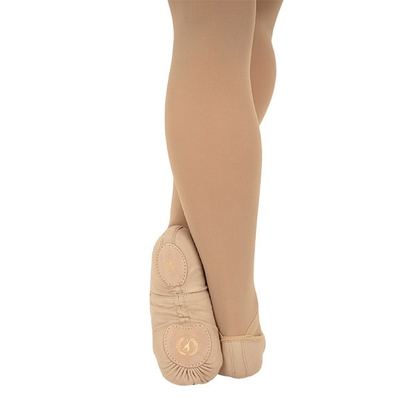 Eurotard A1004 Adult Light Tan Assemble Split Sole Canvas Ballet Shoes